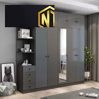 TỦ QUẦN ÁO GỖ MDF PHỦ MELAMINE MẪU 31